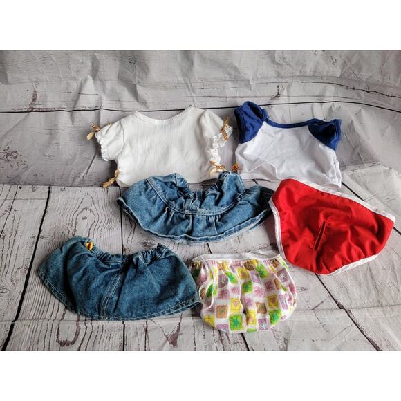 Build A Bear Clothing Lot Shirts Denim Skirts Underwear Pants READ - Picture 2 of 10